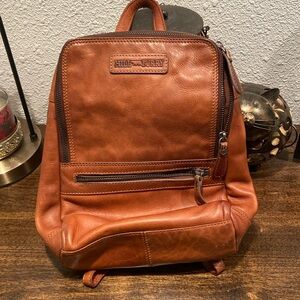 Hill Burry Leather Backpack Purse